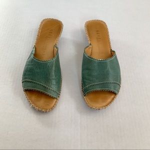 GENTLE SOULS | GREEN SOFT LEATHER SANDAL | EU38